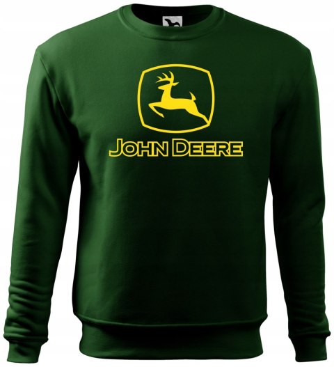 Bluza JOHN DEERE męska klasyczna wciągana BKMWS 2XL zielona