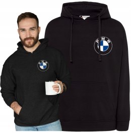 Bluza BMW wciągana męska kapturem motosport r.M małe logo na piersi