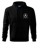 Bluza MERCEDES wciągana męska z kapturem mały nadruk na piersi 2XL