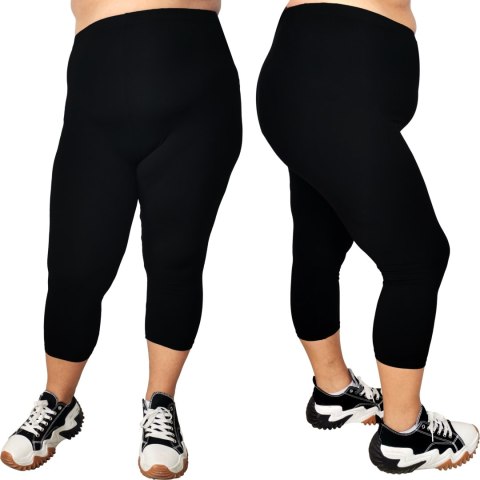 Legginsy 3/4 damskie bambusowe leginsy getry 6XL