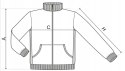 Rozpinana bluza damska PREMIUM bez kaptura r.XL