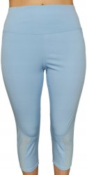 Legginsy damskie sportowe 3/4 błękitne L/XL MIEGO