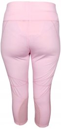 Legginsy damskie sportowe 3/4 różowe L/XL MIEGO